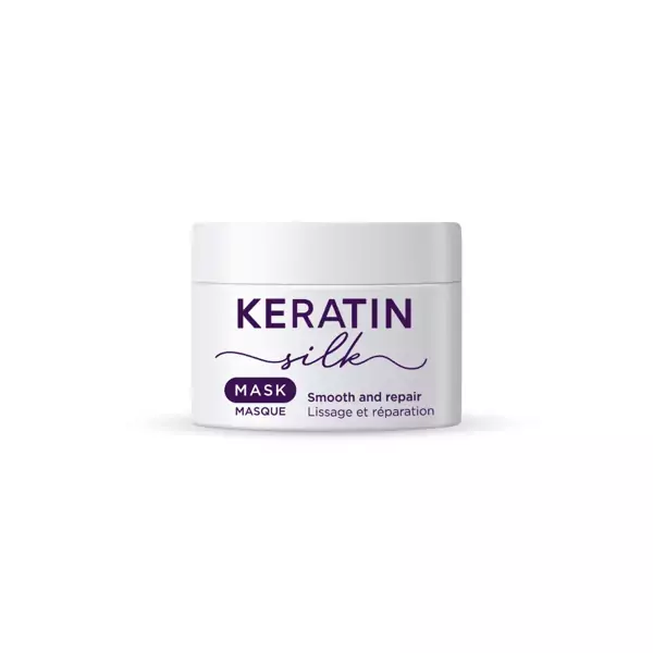 Keratin Silk masque rend les cheveux lisses, doux et faciles à coiffer